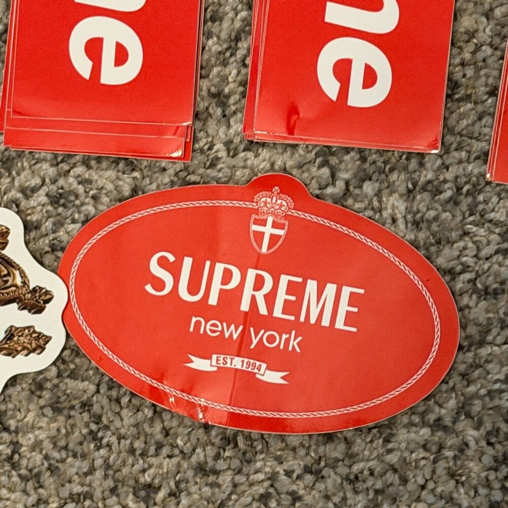 Supreme Sticker Lot 84 Pcs Box Logo 100 Bill Bikini Radio Art Stickers Authentic - Picture 13 of 14